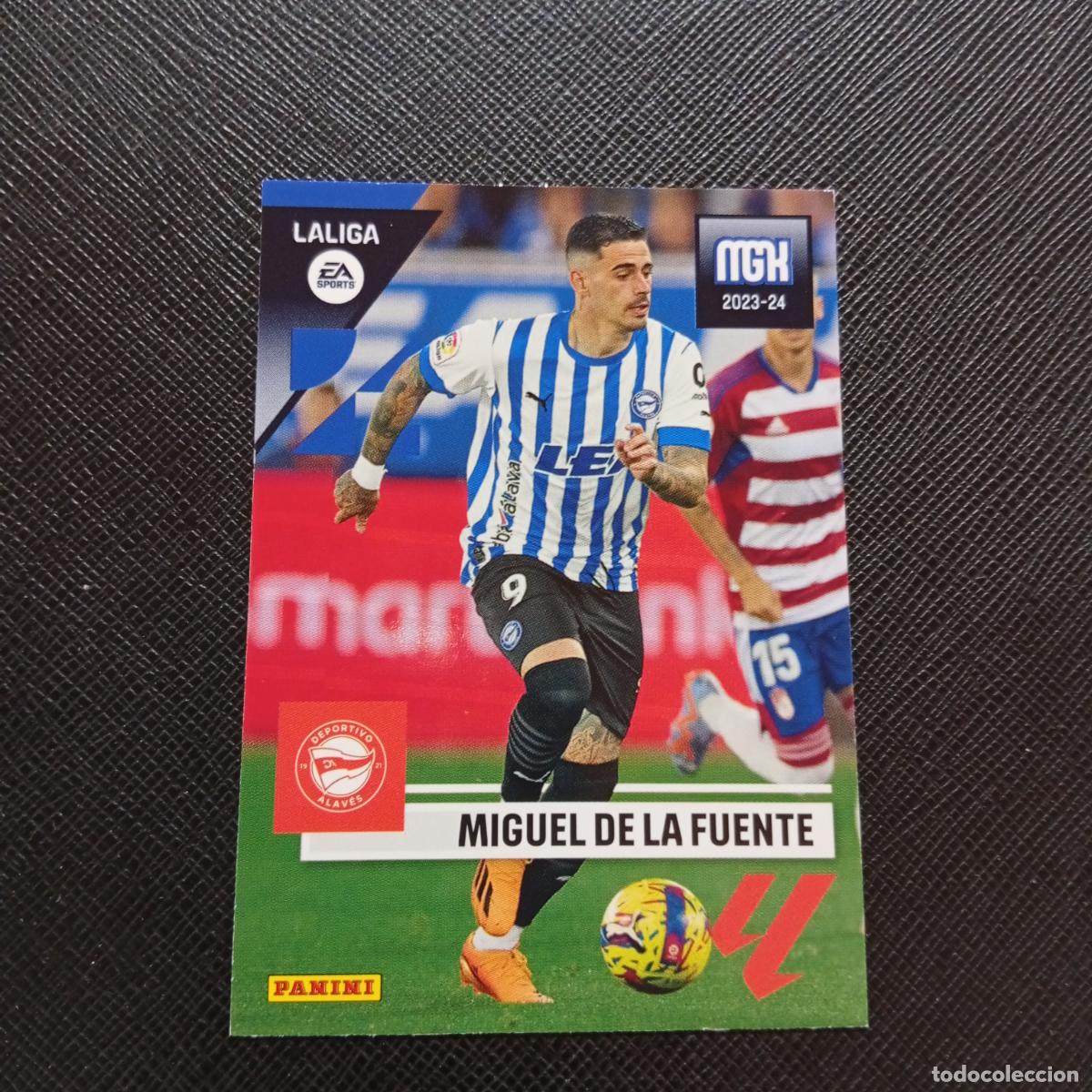 Cromos de F&uacute;tbol: 34 MIGUEL DE LA FUENTE ALAVES PANINI MEGACRACKS 2023 2024 CROMO FUTBOL 23 24 - A160 PG8