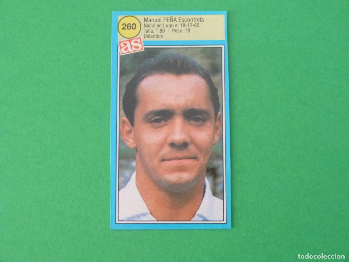 Cromos de F&uacute;tbol: CROMO FUTBOL PE&Ntilde;A REAL ZARAGOZA RECORTADO N&ordm; 260 ASES DE LA LIGA 1990-1991/90-91 DIARIO AS