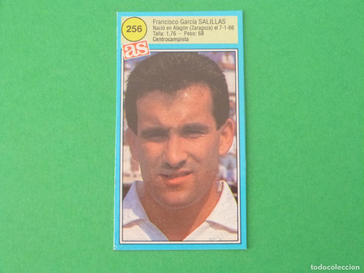 Cromos de F&uacute;tbol: CROMO FUTBOL SALILLAS REAL ZARAGOZA RECORTADO N&ordm; 256 ASES DE LA LIGA 1990-1991/90-91 DIARIO AS