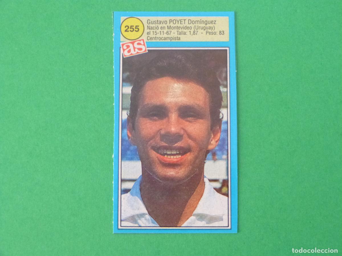 Cromos de F&uacute;tbol: CROMO FUTBOL POYET REAL ZARAGOZA RECORTADO N&ordm; 255 ASES DE LA LIGA 1990-1991/90-91 DIARIO AS
