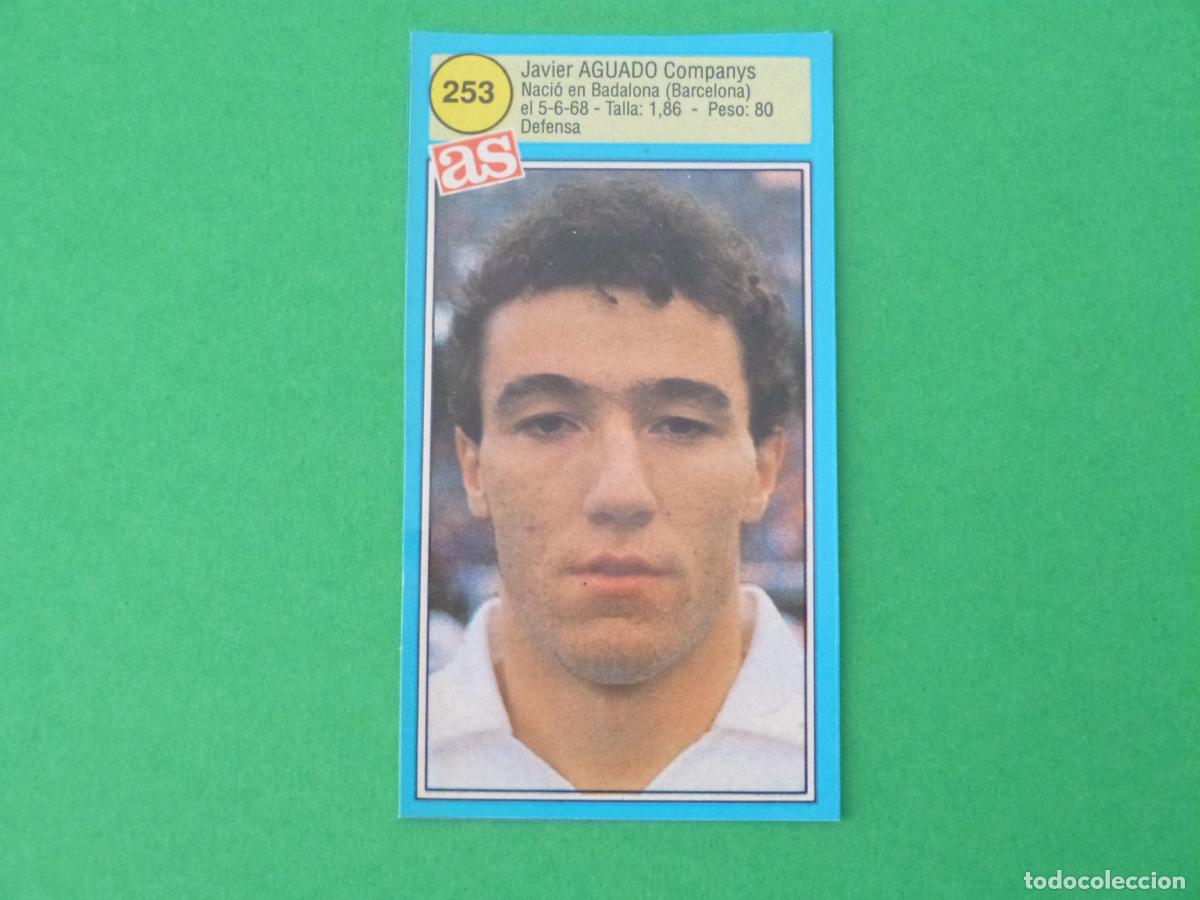 Cromos de F&uacute;tbol: CROMO FUTBOL AGUADO REAL ZARAGOZA RECORTADO N&ordm; 253 ASES DE LA LIGA 1990-1991/90-91 DIARIO AS