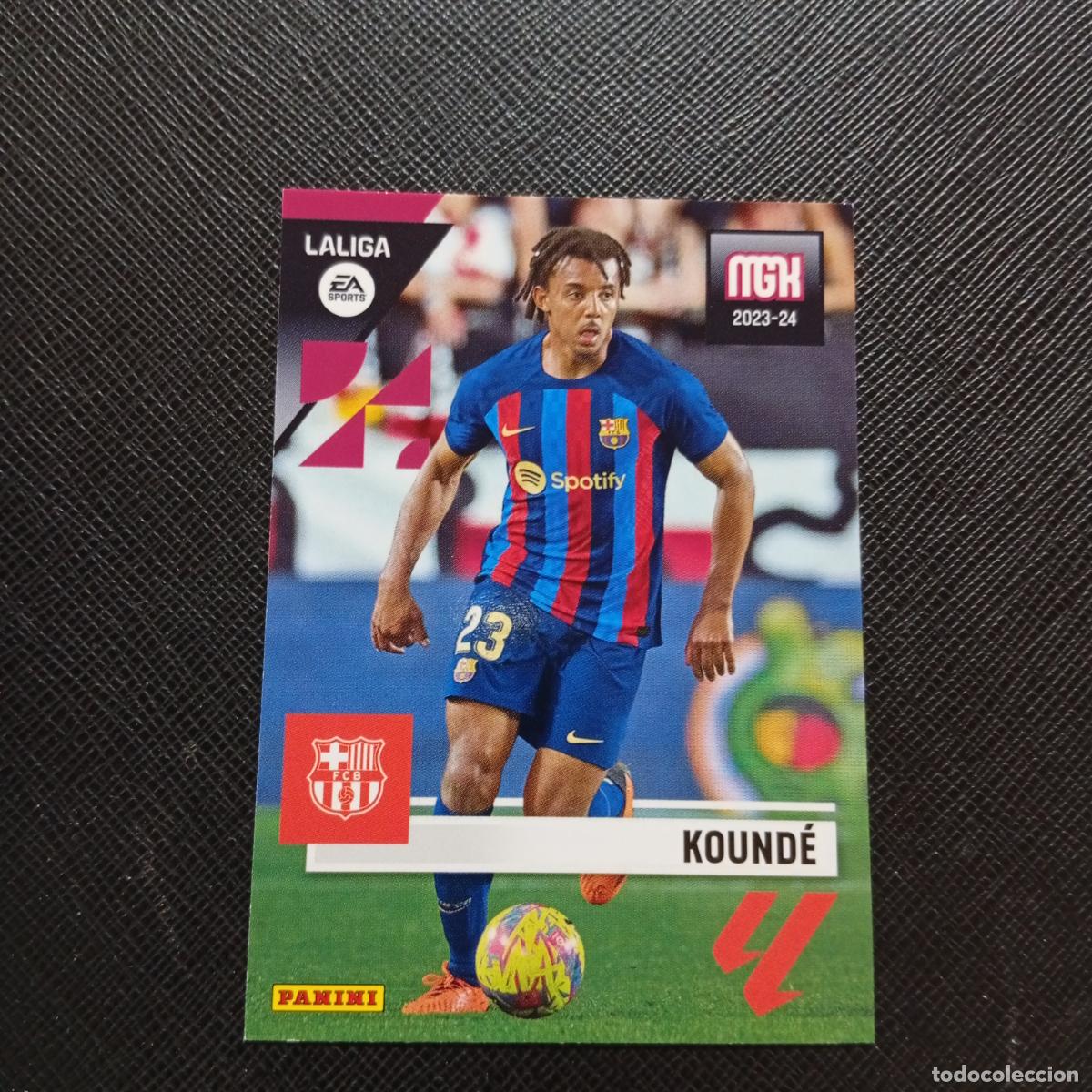 Cromos de F&uacute;tbol: 95 KOUNDE BARCELONA PANINI MEGACRACKS 2023 2024 CROMO FUTBOL 23 24 - A80 PG136