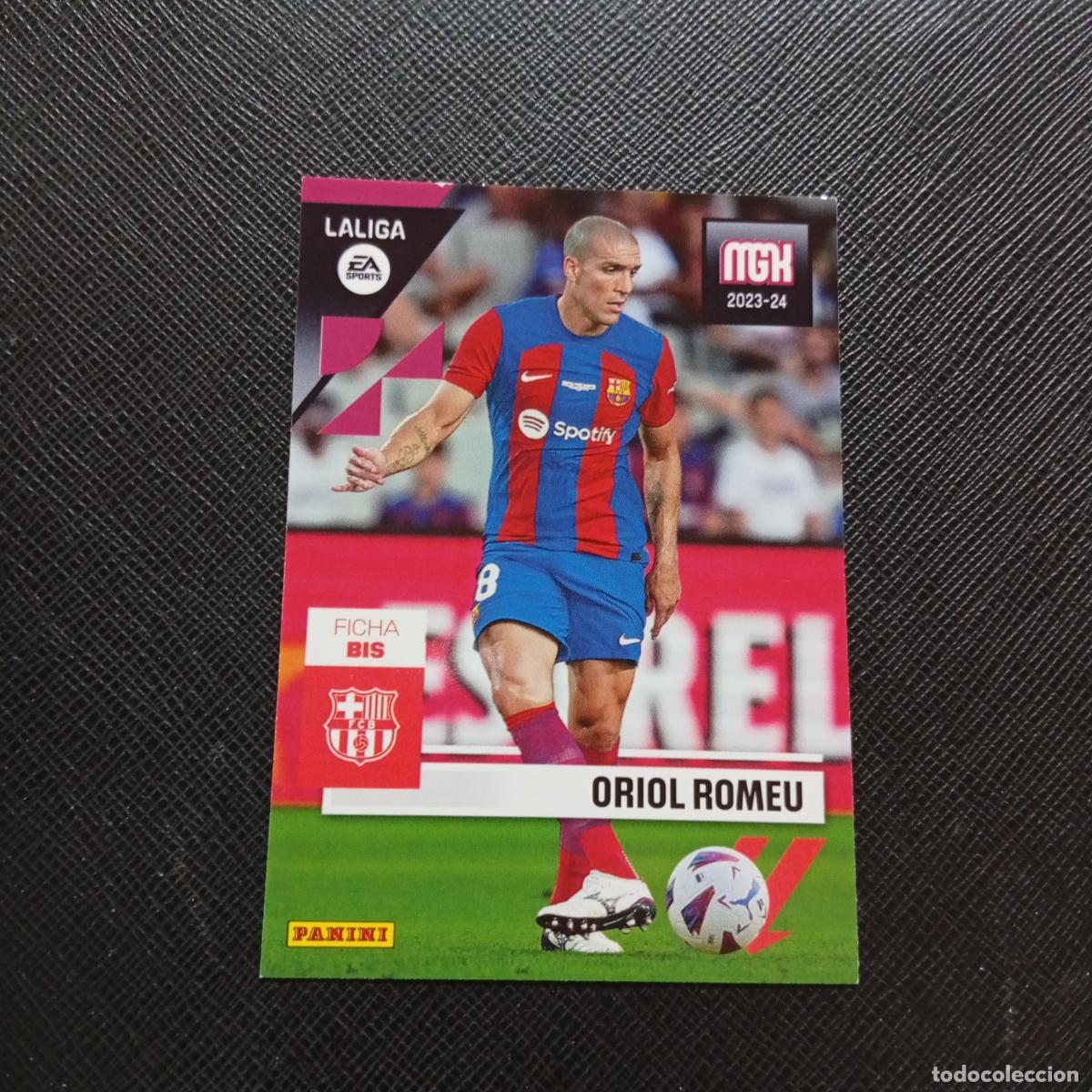 Cromos de F&uacute;tbol: 100 BIS ORIOL ROMEU BARCELONA PANINI MEGACRACKS 2023 2024 CROMO FUTBOL 23 24 - A80 PG181