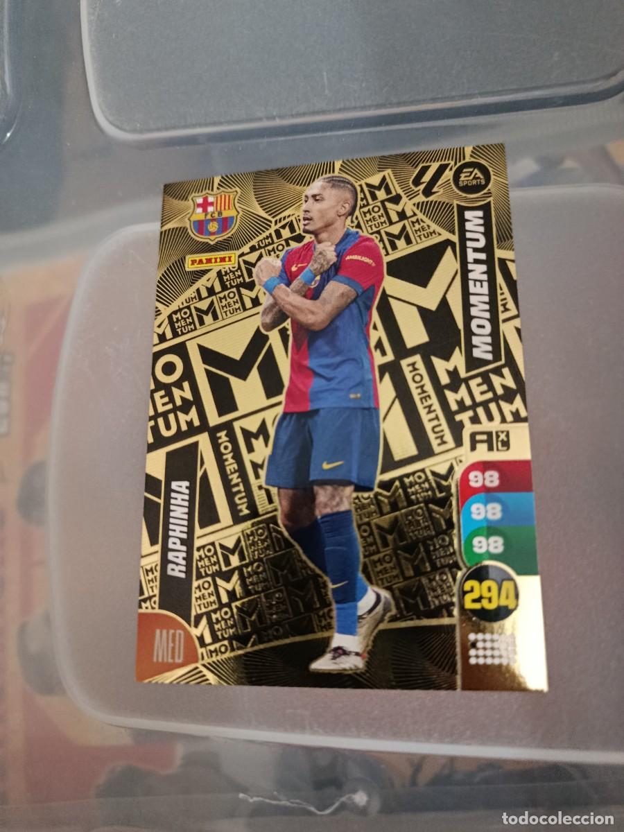 Football Stickers: Adrenalyn 24/25. Raphinha. Barcelona. Momentum.