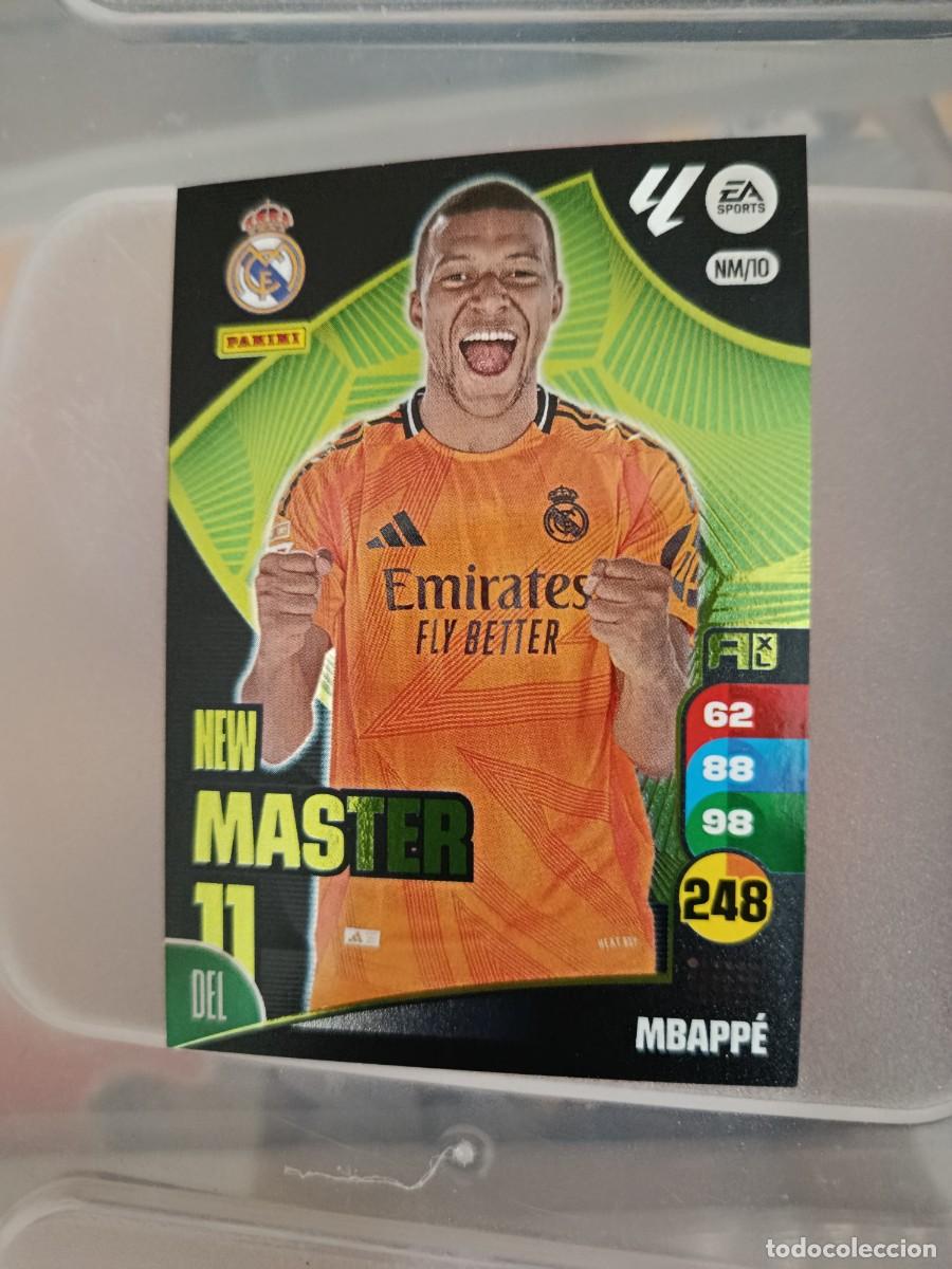 Cromos de F&uacute;tbol: Adrenalyn 24/25. 10- Mbappe. Real Madrid. New M&aacute;ster..