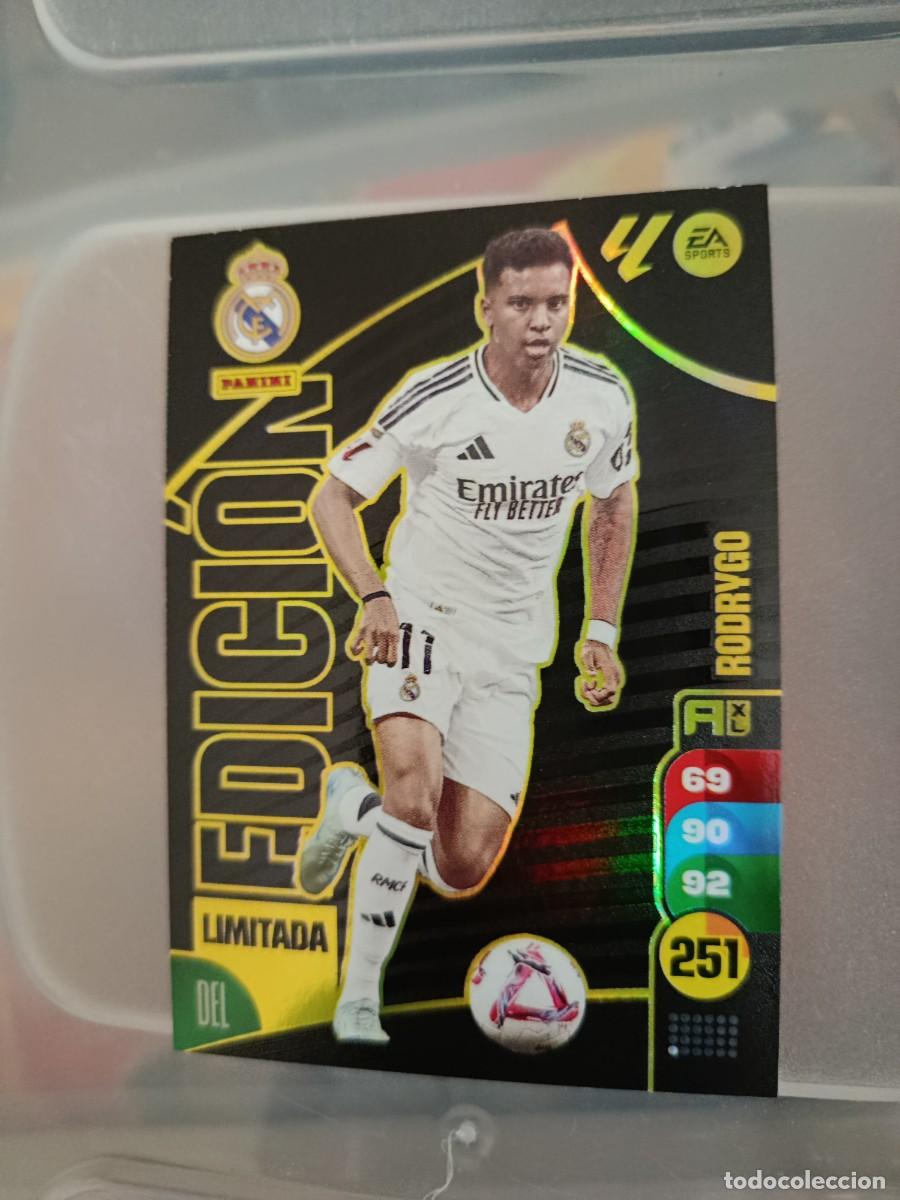 Cromos de F&uacute;tbol: Adrenalyn 24/25. Rodrygo. Real Madrid. Edici&oacute;n limitada.