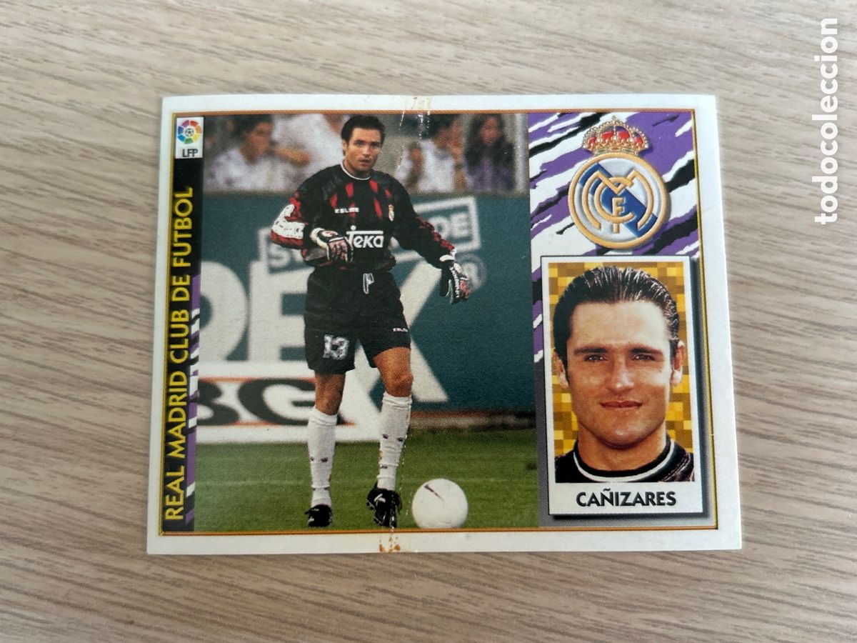 Football Stickers: CA&Ntilde;IZARES REAL MADRID LIGA ESTE 1997 1998 97 98 NUNCA PEGADO SIN PEGAR