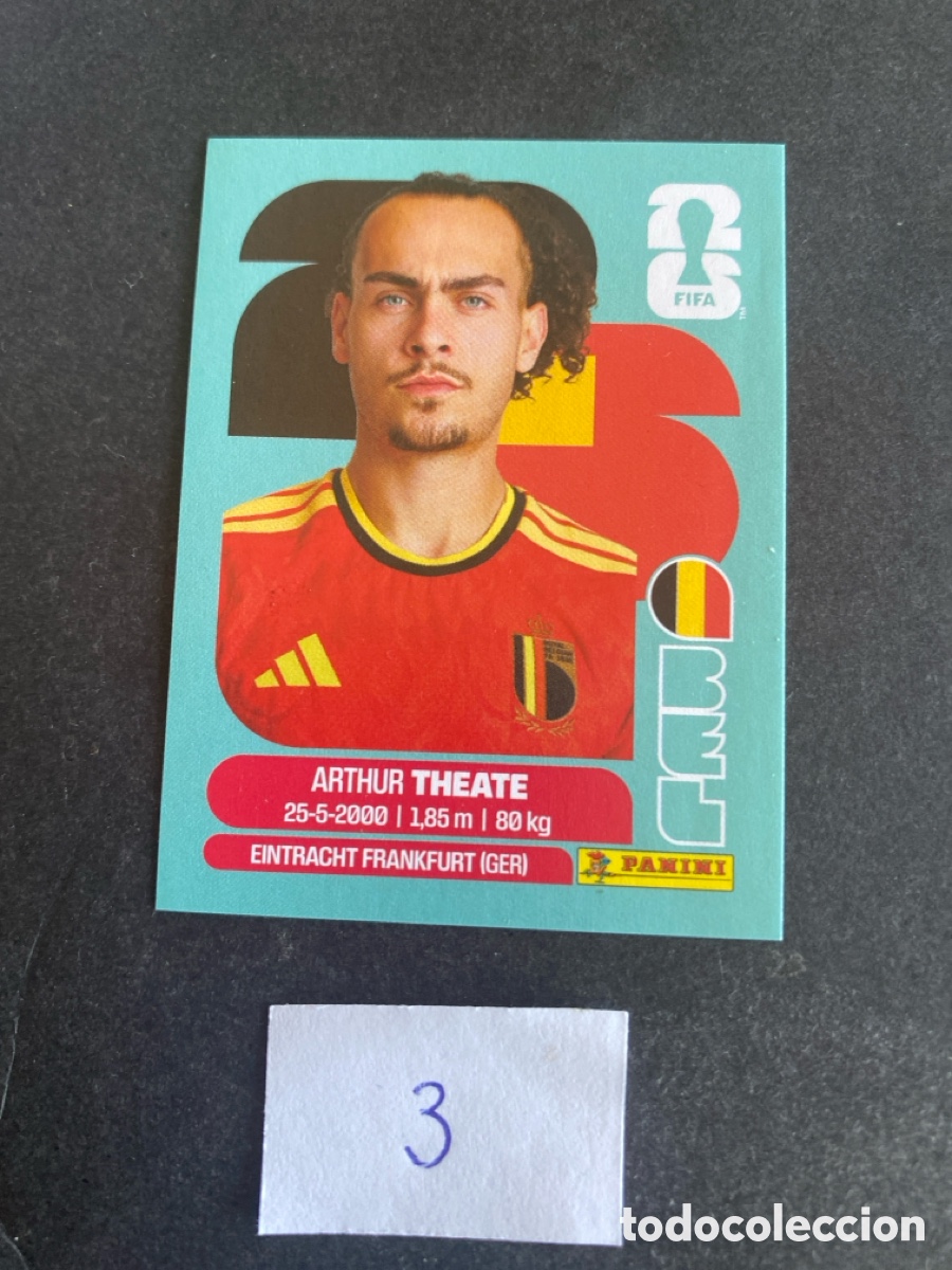 Cromos de F&uacute;tbol: Cromo Belgica Mundial 2026 N* 3 nuevo
