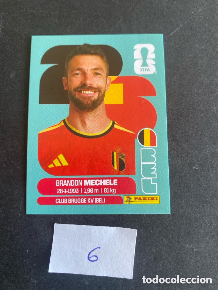 Cromos de F&uacute;tbol: Cromo Belgica Mundial 2026 N* 6 nuevo