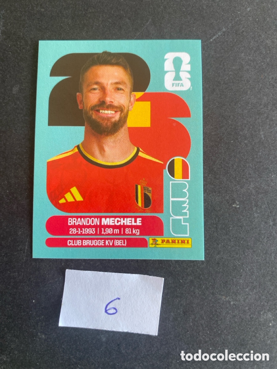 Cromos de F&uacute;tbol: Cromo Belgica Mundial 2026 N* 6 nuevo