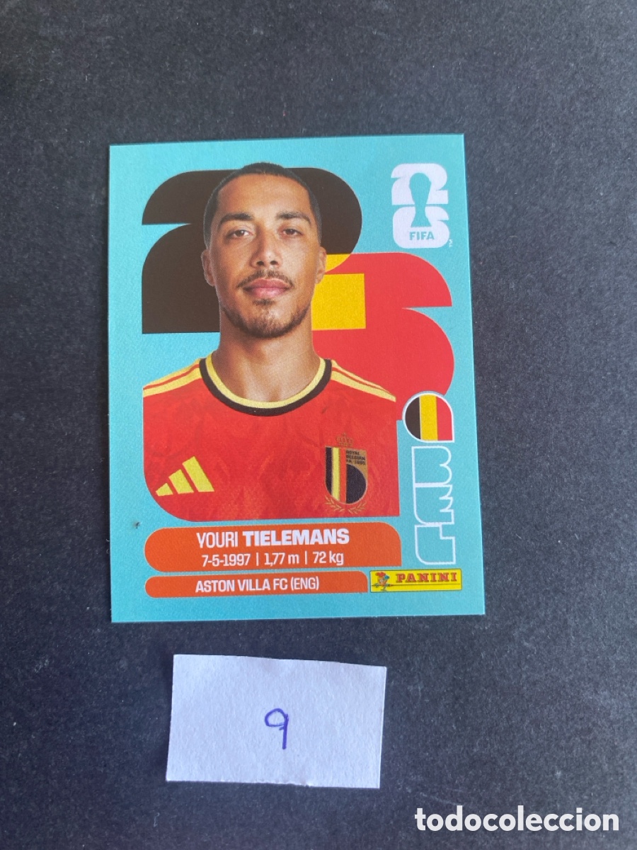 Cromos de F&uacute;tbol: Cromo Belgica Mundial 2026 N* 9 nuevo