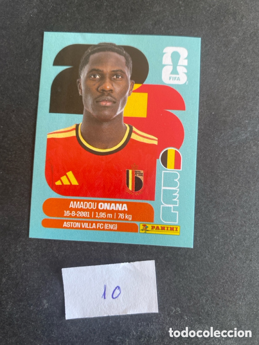 Cromos de F&uacute;tbol: Cromo Belgica Mundial 2026 N* 10 nuevo