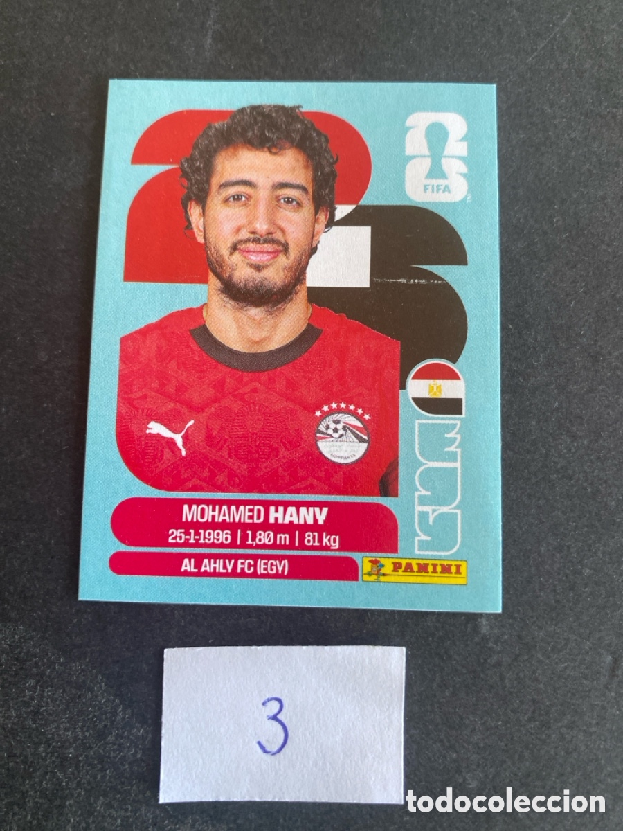 Cromos de F&uacute;tbol: Cromo Egipto Mundial 2026 N* 3 nuevo