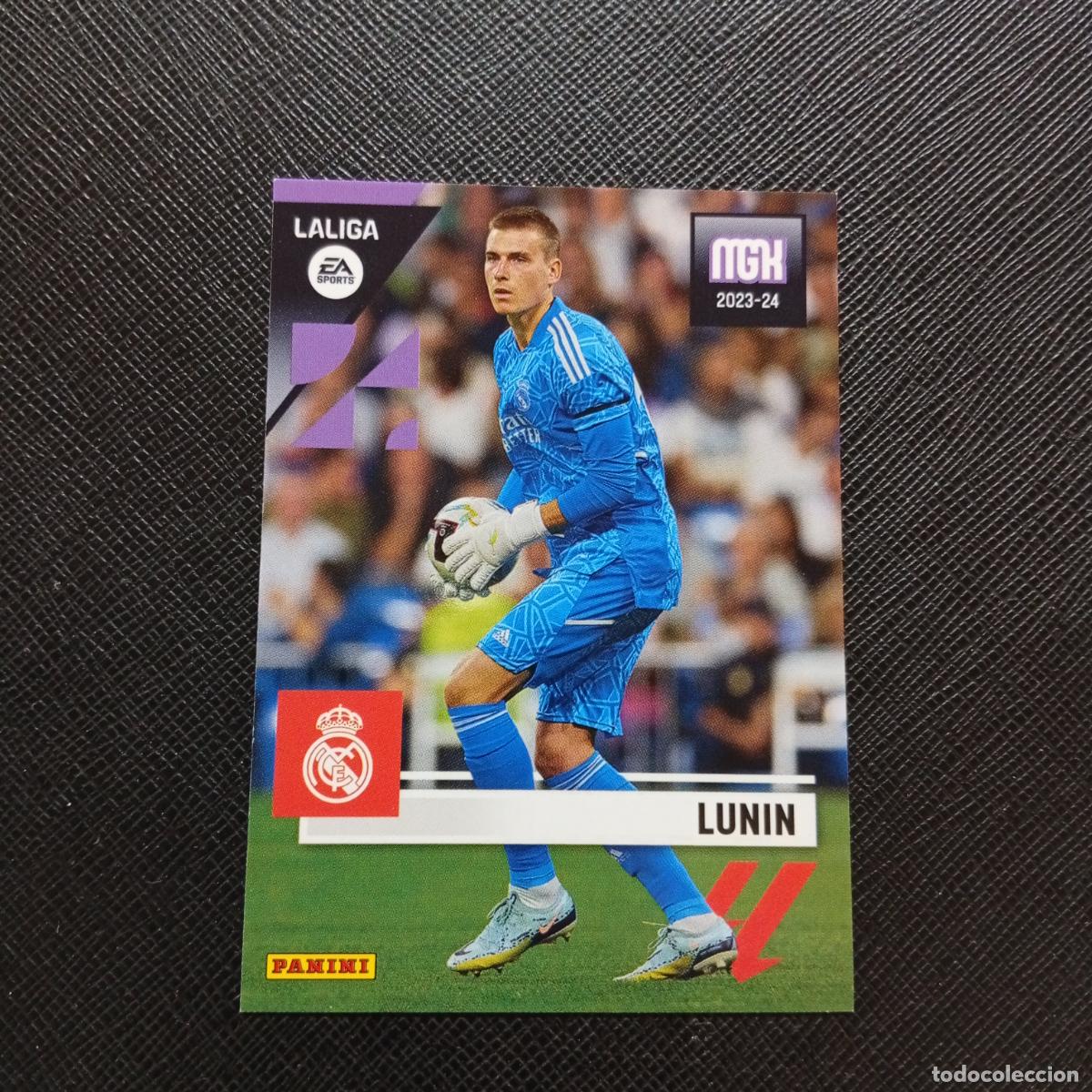Fu&szlig;ball-Sticker: 237 LUNIN REAL MADRID PANINI MEGACRACKS 2023 2024 CROMO FUTBOL 23 24 - A207 PG1 ERROR DEFENSA