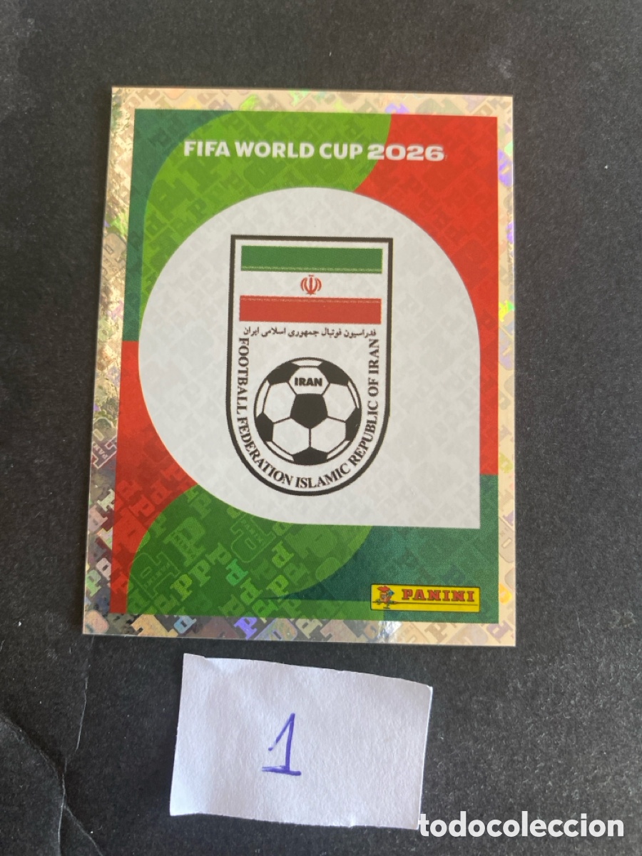 Cromos de F&uacute;tbol: Cromo Iran Mundial 2026 N*1 nuevo