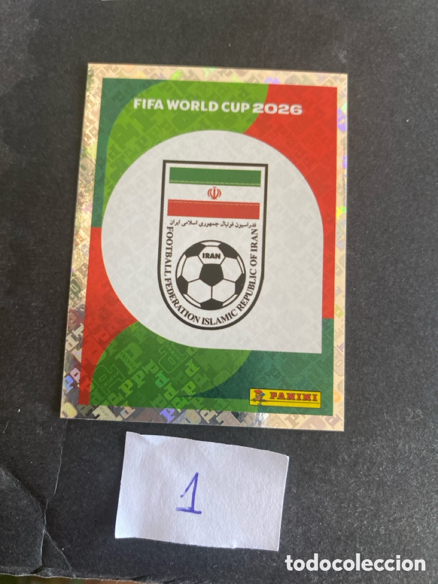 Cromos de F&uacute;tbol: Cromo Iran Mundial 2026 N* 1 nuevo