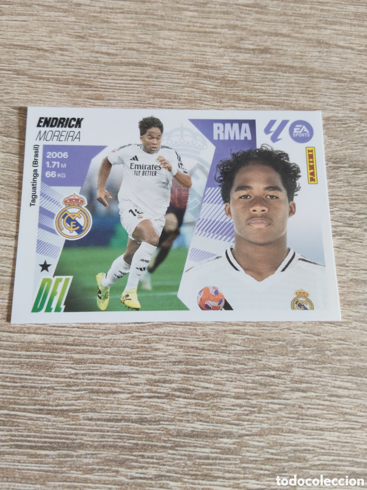 Cromos de F&uacute;tbol: Endrick Real Madrid liga 2025 2026 25 26 ediciones este