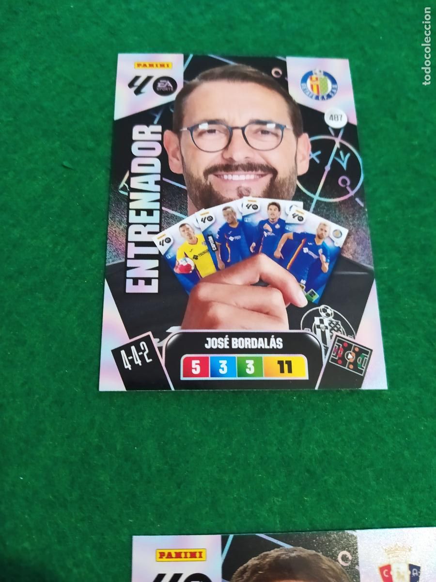 Cromos de F&uacute;tbol: actualizacion de adrenalyn 2025 2026 ENTRENADOR N&ordm; 487 BORDALAS GETAFE