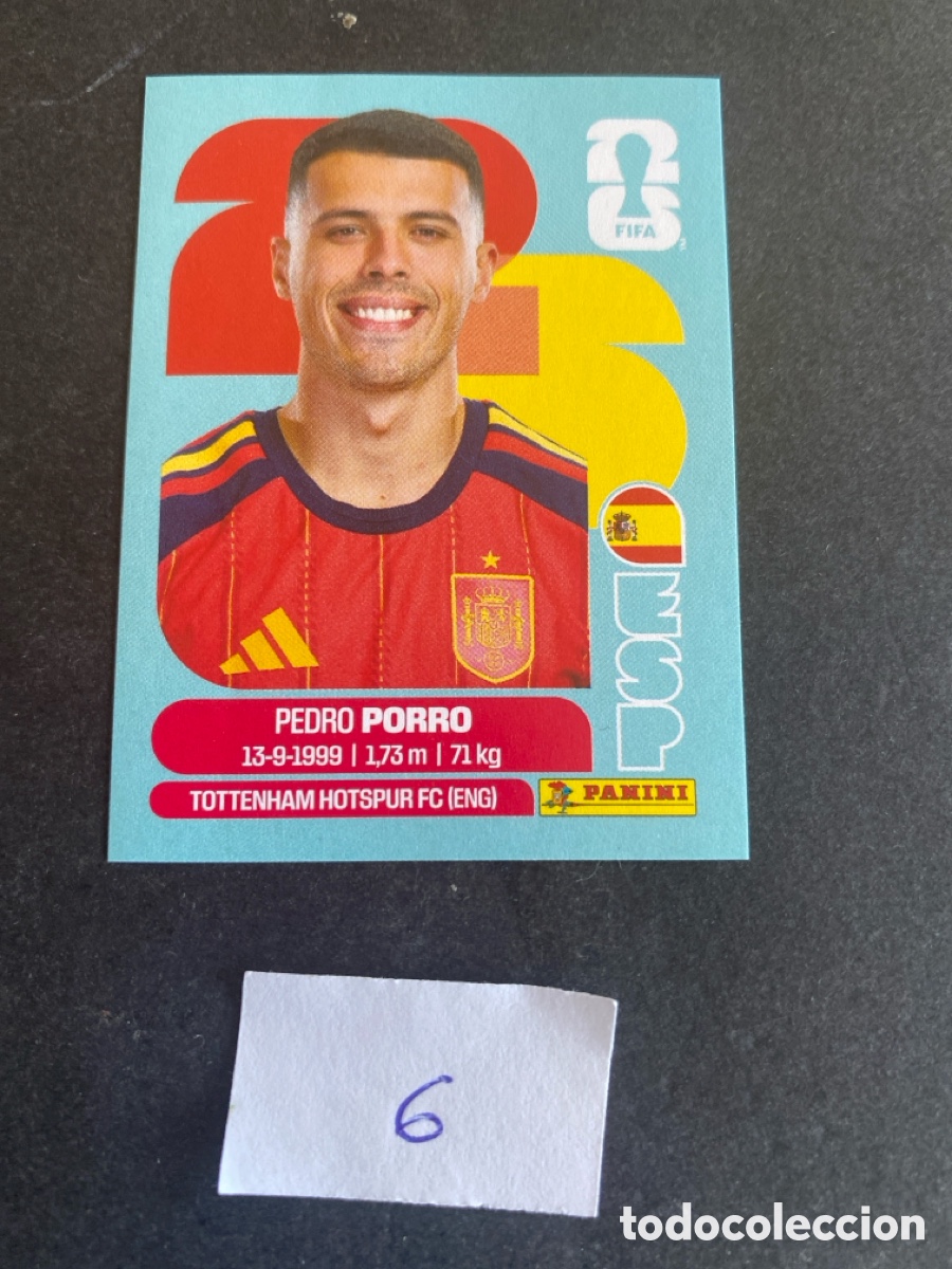 Cromos de F&uacute;tbol: Cromo Espa&ntilde;a Mundial 2026 N* 6 nuevo