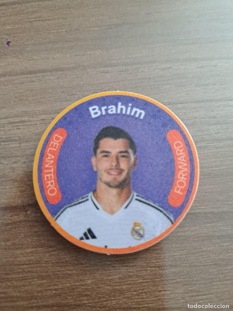 Cromos de F&uacute;tbol: Tazo del Real Madrid 2023-24. Brahim D&iacute;az