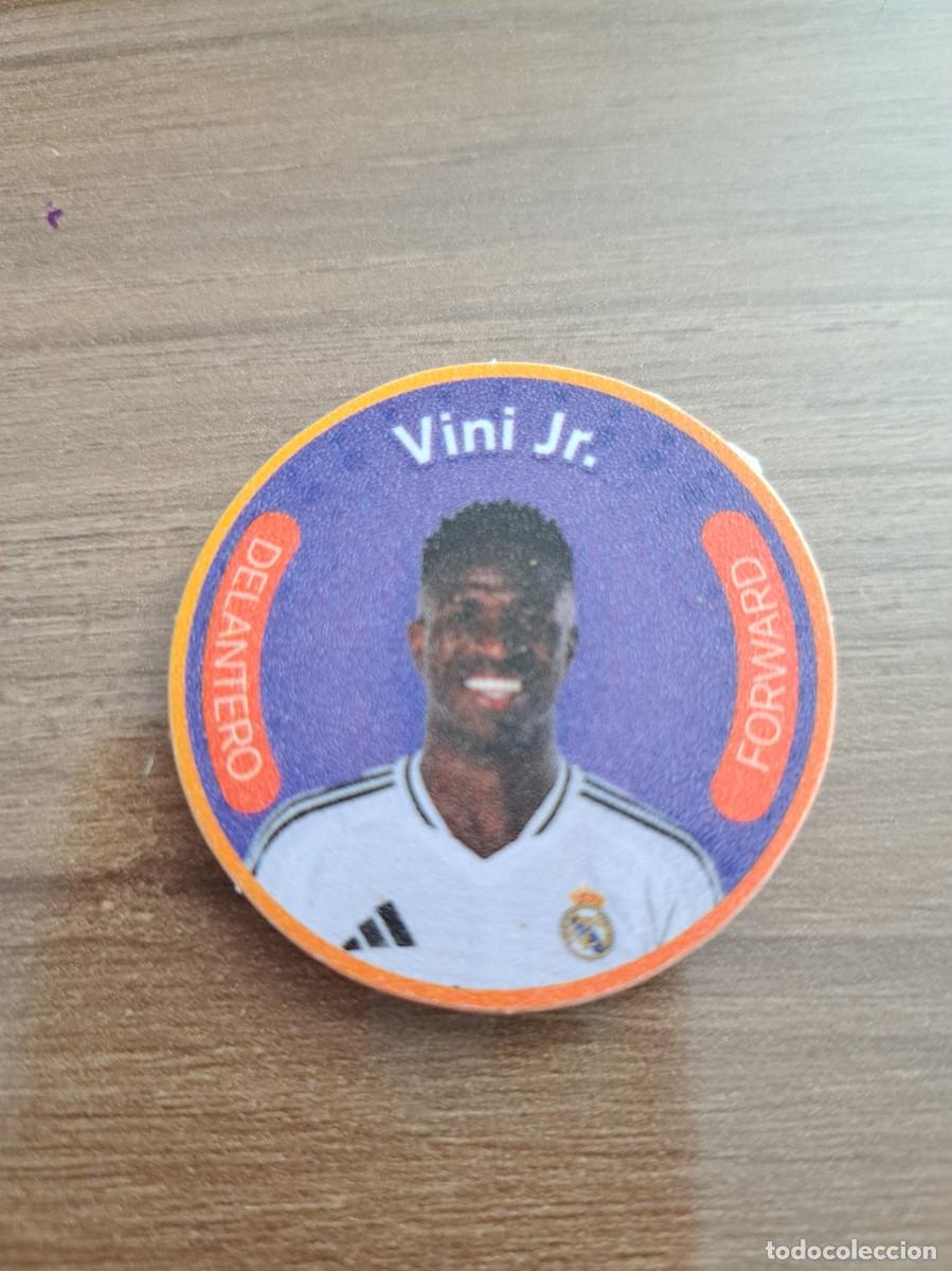 Cromos de F&uacute;tbol: Tazo del Real Madrid 2023-24. Vinicius Junior