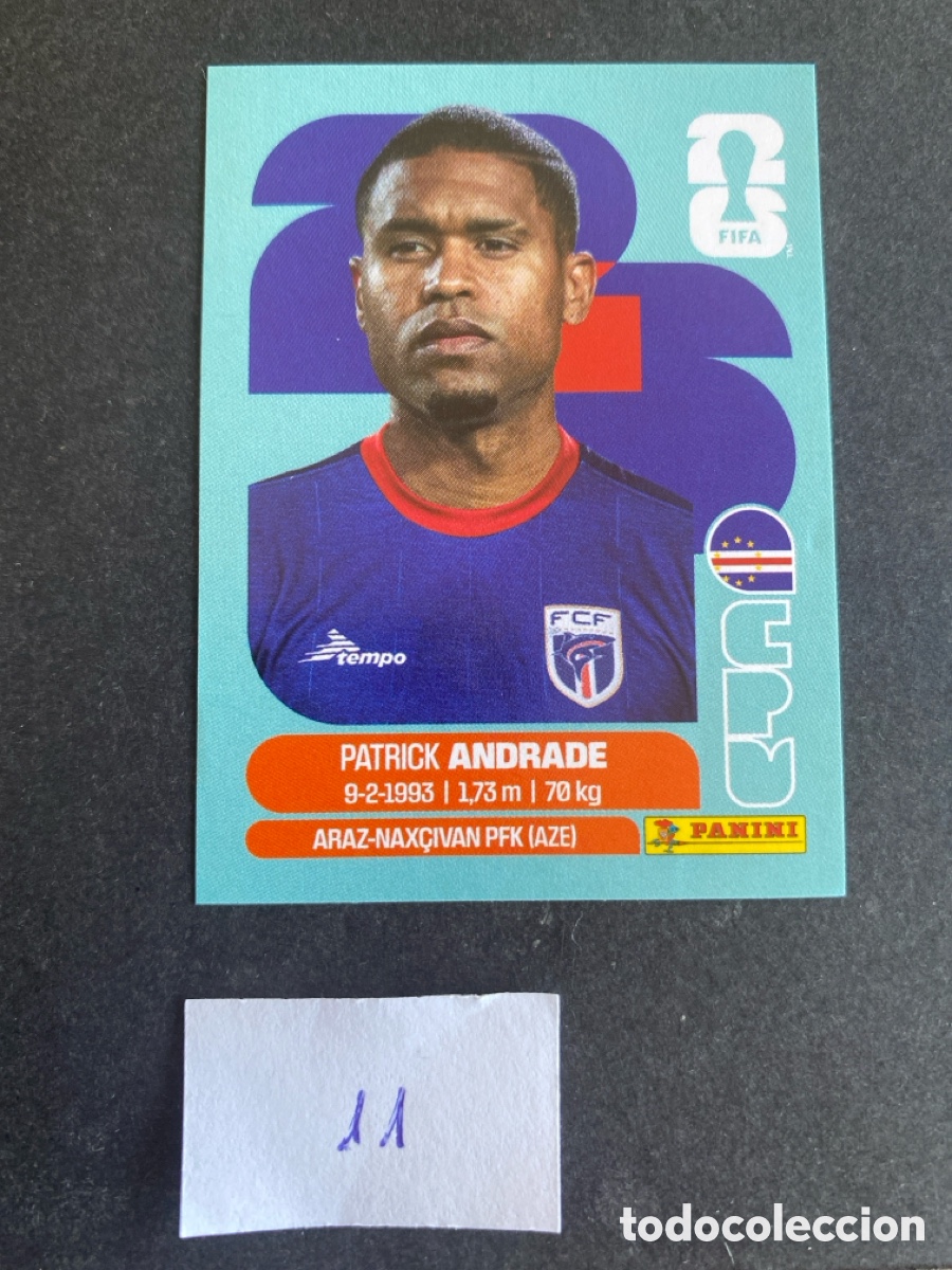 Cromos de F&uacute;tbol: Cromo Cabo Verde Mundial 2026 N* 11 nuevo