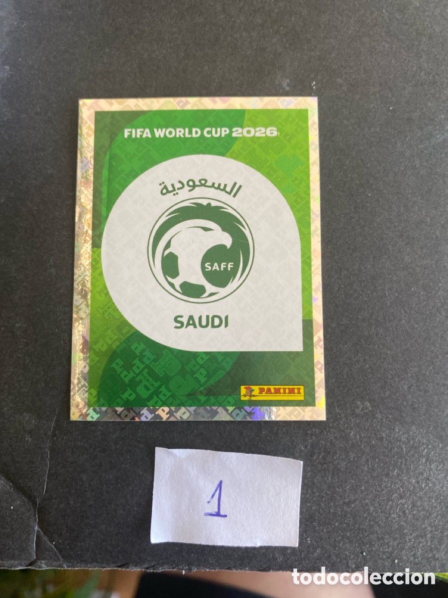 Football Stickers: Cromo Arabia Saud&iacute; Mundial 2026 N* 1 nuevo
