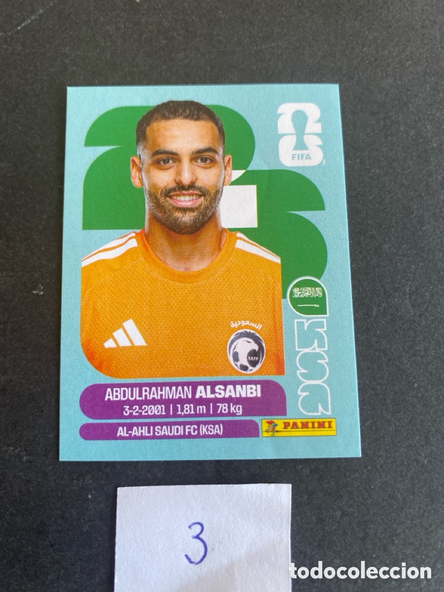 Football Stickers: Cromo Arabia Saud&iacute; Mundial 2026 N* 3 nuevo