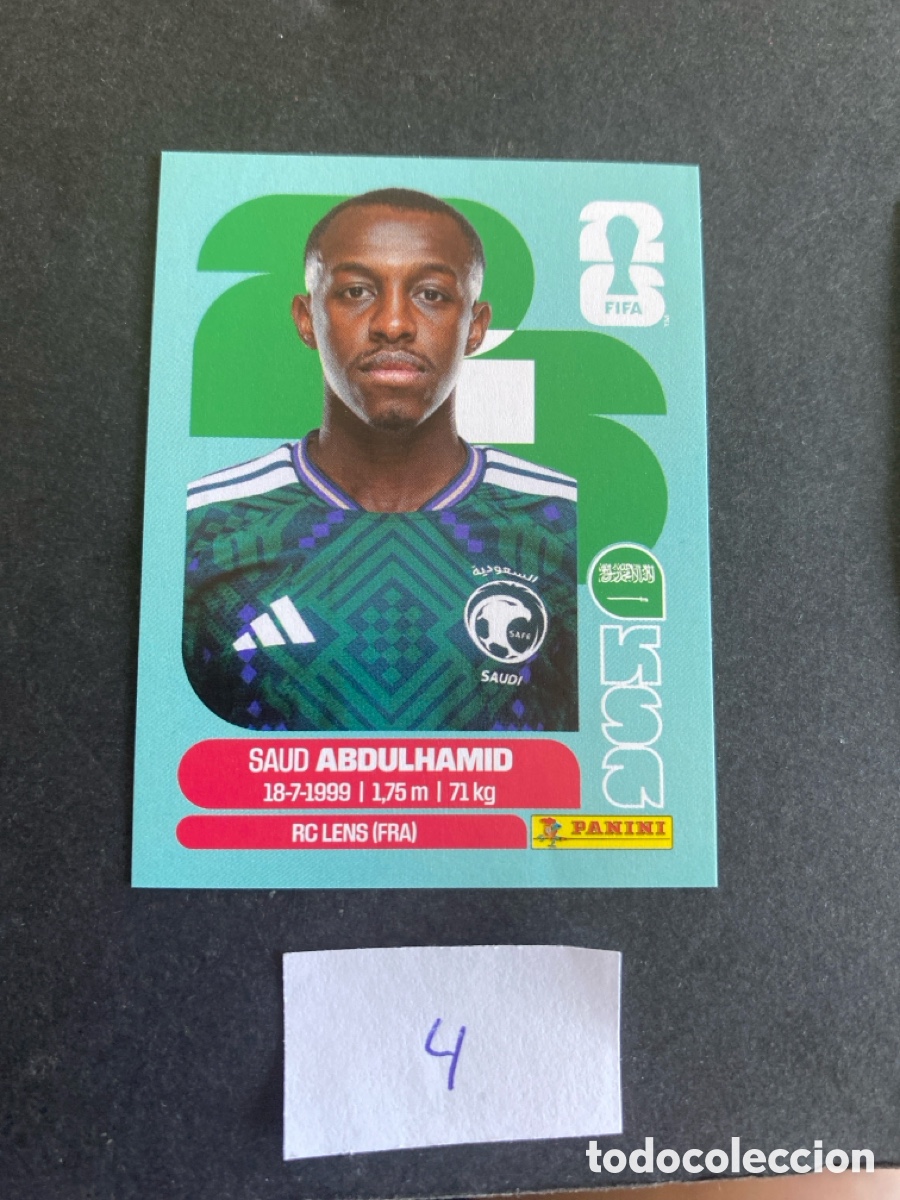 Football Stickers: Cromo Arabia Saud&iacute; Mundial 2026 N* 4 nuevo