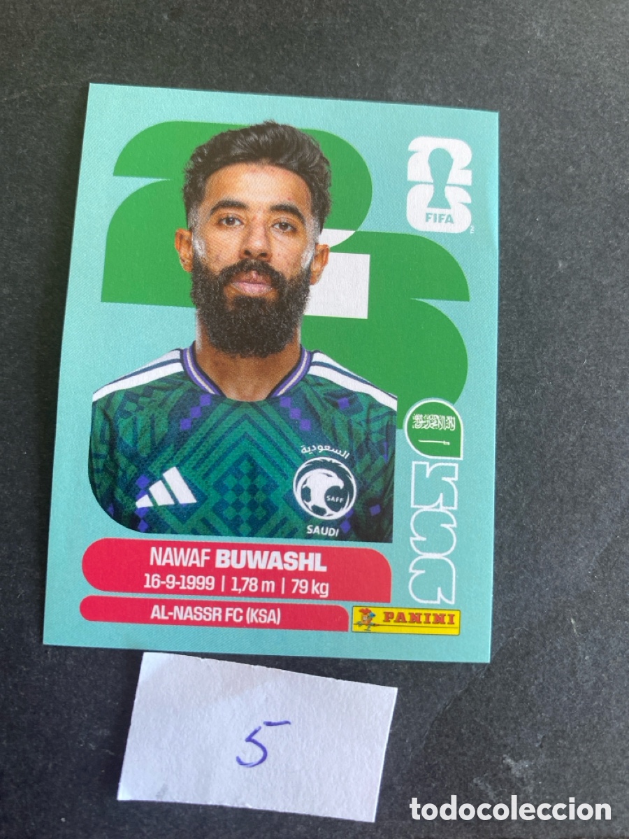 Cromos de F&uacute;tbol: Cromo Arabia Saud&iacute; Mundial 2026 N* 5 nuevo