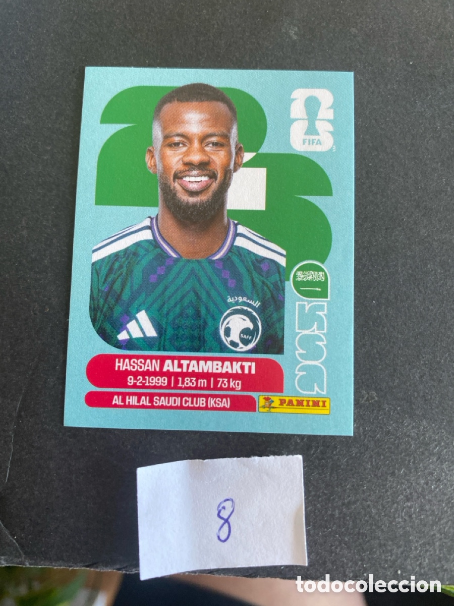 Cromos de F&uacute;tbol: Cromo Arabia Saud&iacute; Mundial 2026 N* 8 nuevo