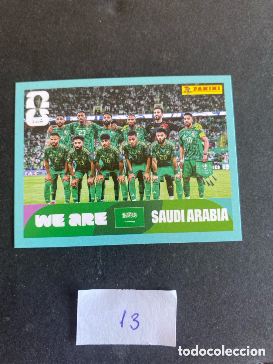 Cromos de F&uacute;tbol: Cromo Arabia Saud&iacute; Mundial 2026 N* 13 nuevo