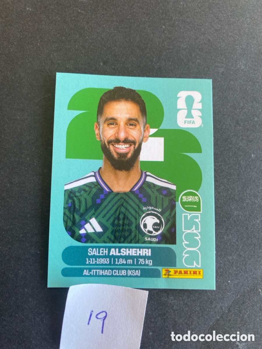 Cromos de F&uacute;tbol: Cromo Arabia Saud&iacute; Mundial 2026 N* 19 nuevo