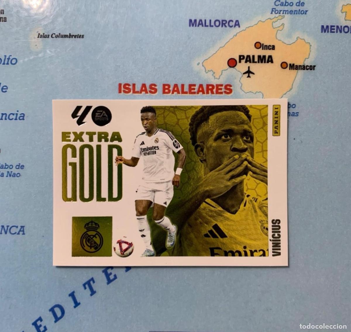 Cromos de F&uacute;tbol: Vinicius Extra gold Del Real Madrid cromo liga este 25-26 2025-2026
