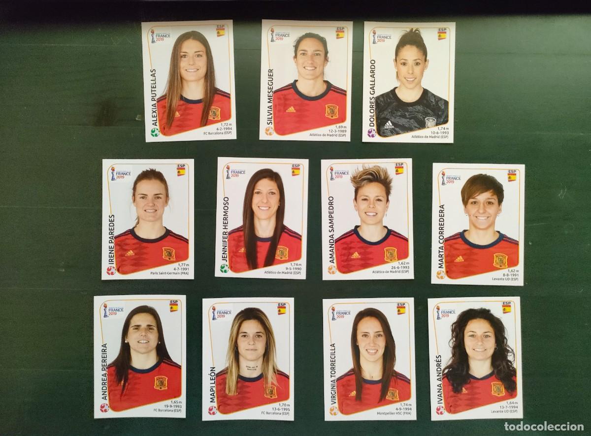 Cromos de Futebol: 11 cromos Espa&ntilde;a Mundial Femenino 2019 Panini Putellas Hermoso Mapi Le&oacute;n Irene Paredes etc