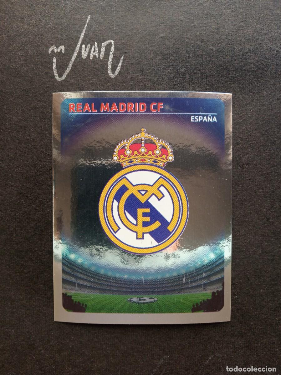 Football Stickers: N&ordm; 332 ESCUDO REAL MADRID ⚽ PANINI &reg; UEFA CHAMPIONS LEAGUE 2007 2008 07 08 SIN PEGAR NUNCA NUEVO
