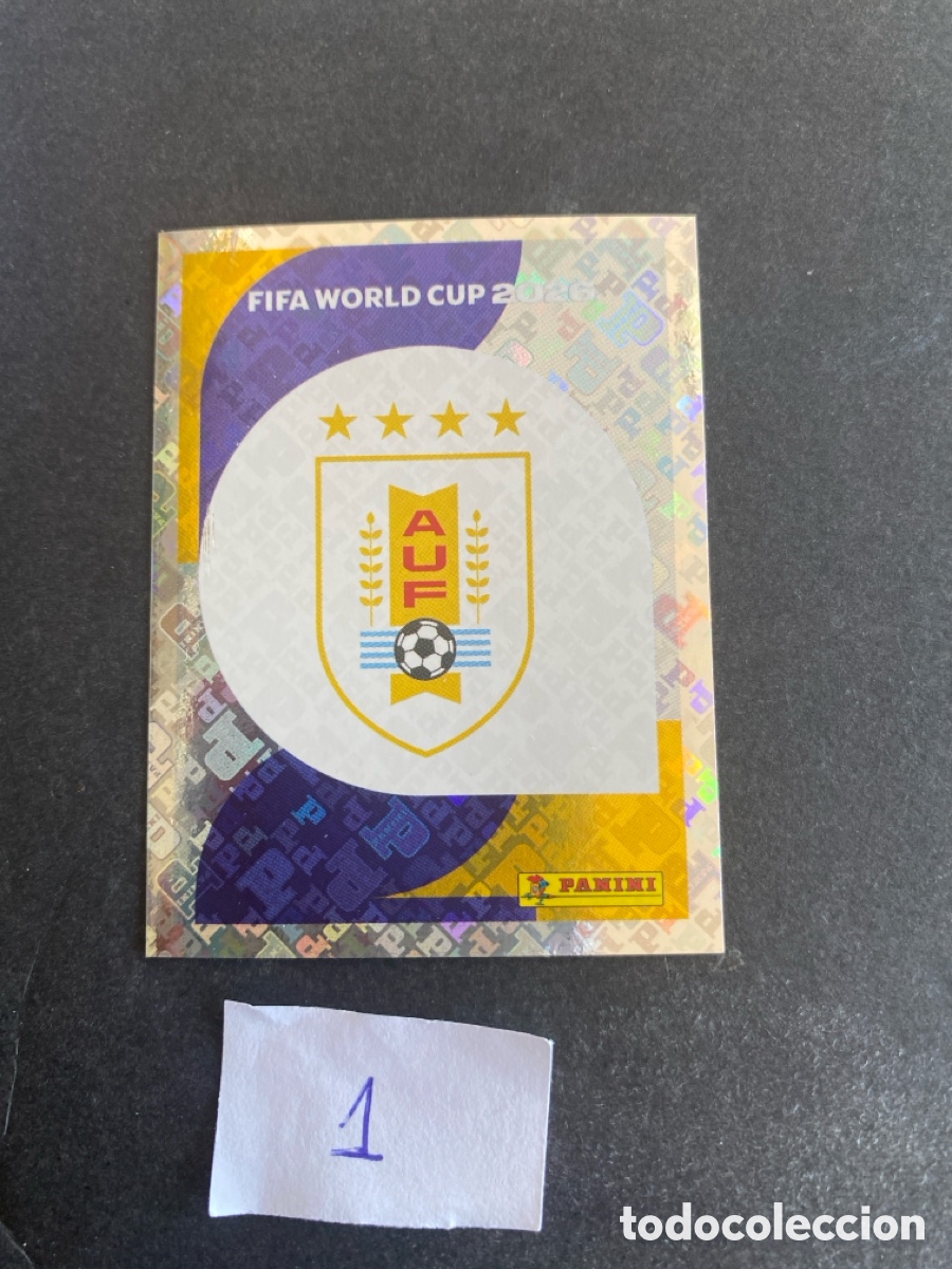 Cromos de F&uacute;tbol: Cromo Uruguay Mundial 2026 N* 1 nuevo