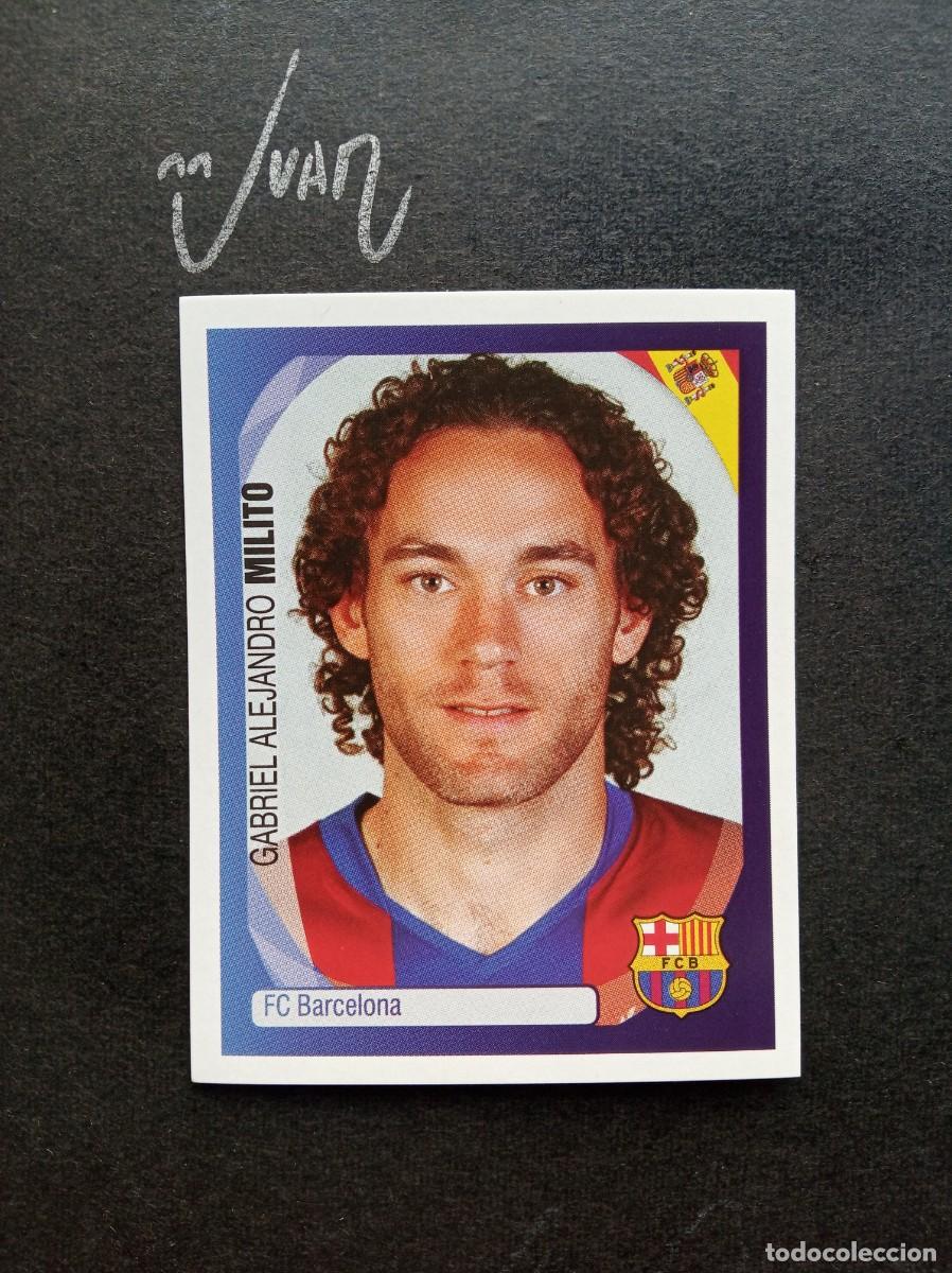 Cartes &agrave; collectionner de Football: N&ordm; 45 MILITO FC BARCELONA ARGENTINA ⚽ PANINI &reg; CHAMPIONS LEAGUE 2007 2008 07 08 SIN PEGAR NUEVO