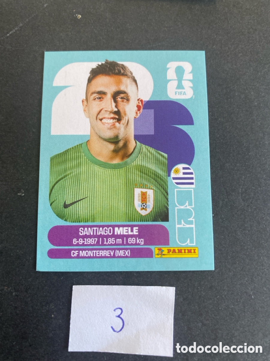 Cartes &agrave; collectionner de Football: Cromo Uruguay Mundial 2026 N*3 nuevo