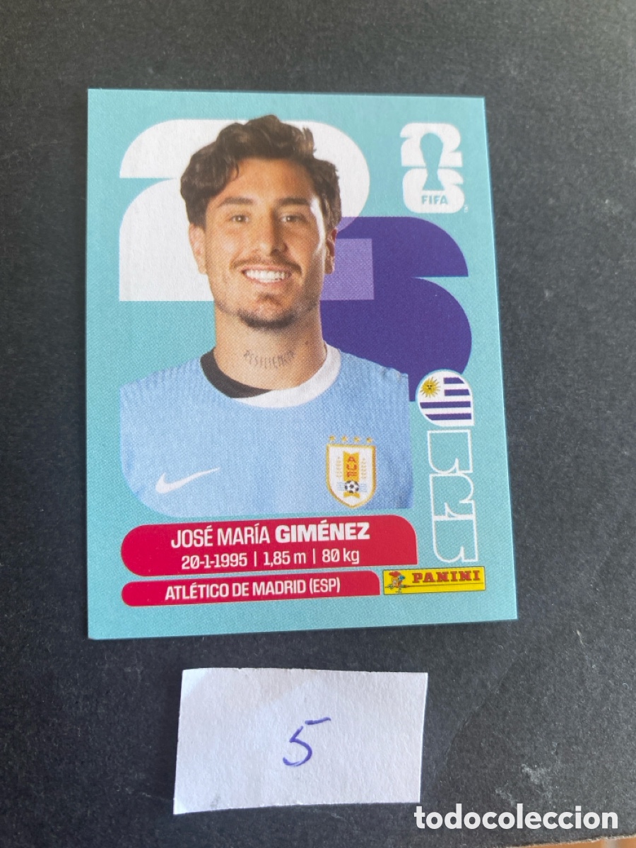 Football Stickers: Cromo Uruguay Mundial 2026 N*5 nuevo