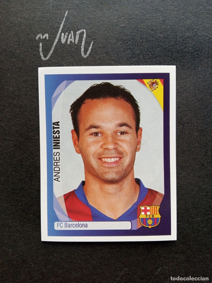 Football Stickers: N&ordm; 54 INIESTA FC BARCELONA ESPA&Ntilde;A ⚽ PANINI &reg; UEFA CHAMPIONS LEAGUE 2007 2008 07 08 SIN PEGAR NUEVO