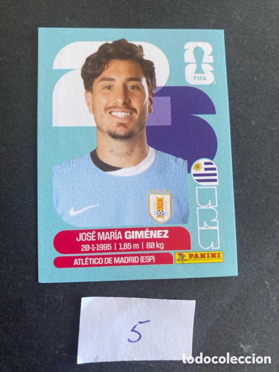 Cromos de F&uacute;tbol: Cromo Uruguay Mundial 2026 N* 5 nuevo