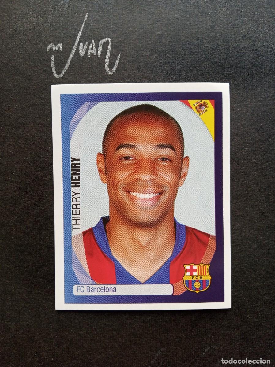 Cromos de F&uacute;tbol: N&ordm; 57 HENRY FC BARCELONA FRANCIA ⚽ PANINI &reg; UEFA CHAMPIONS LEAGUE 2007 2008 07 08 SIN PEGAR NUEVO