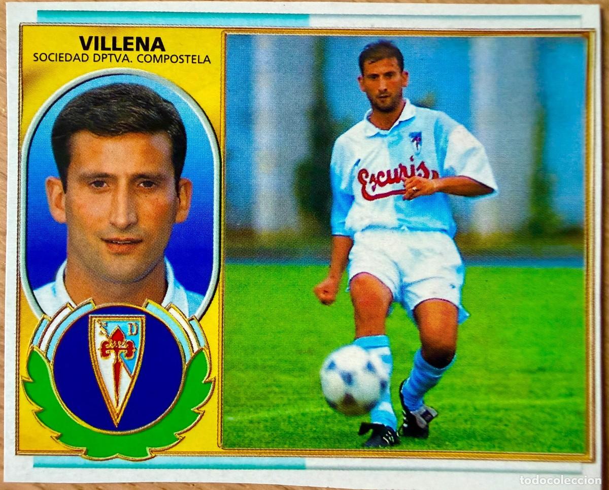 Cromos de F&uacute;tbol: VILLENA COMPOSTELA 96 97 1996 1997 LIGA EDICIONES ESTE RECORTADO STICKER