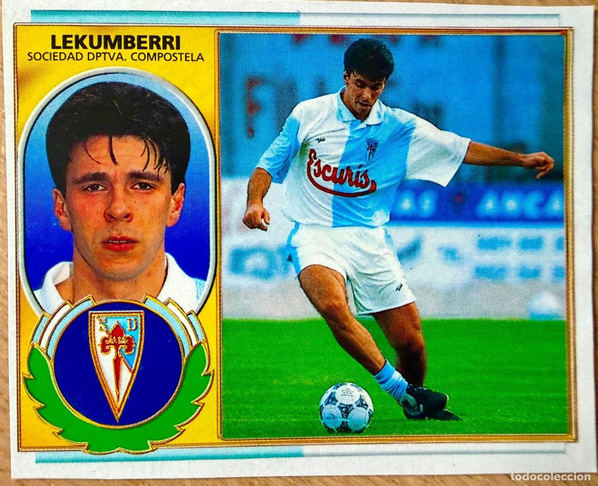 Cromos de F&uacute;tbol: LEKUMBERRI COMPOSTELA 96 97 1996 1997 LIGA EDICIONES ESTE RECORTADO STICKER