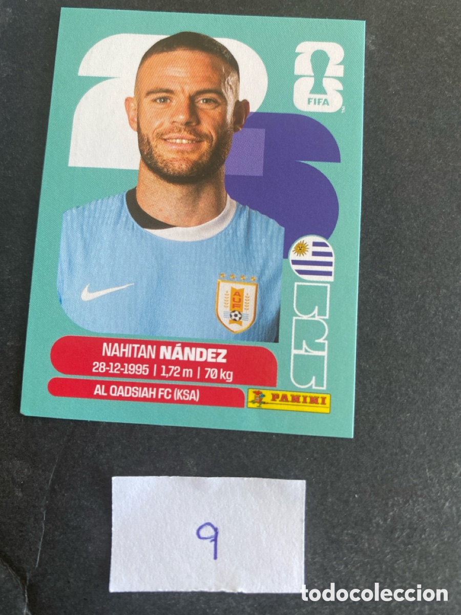 Cromos de F&uacute;tbol: Cromo Uruguay Mundial 2026 N* 9 nuevo