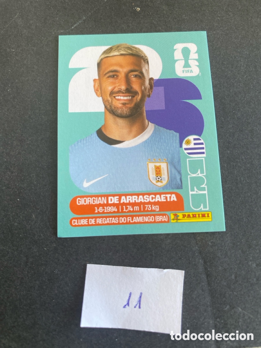 Cromos de F&uacute;tbol: Cromo Uruguay Mundial 2026 N* 11 nuevo