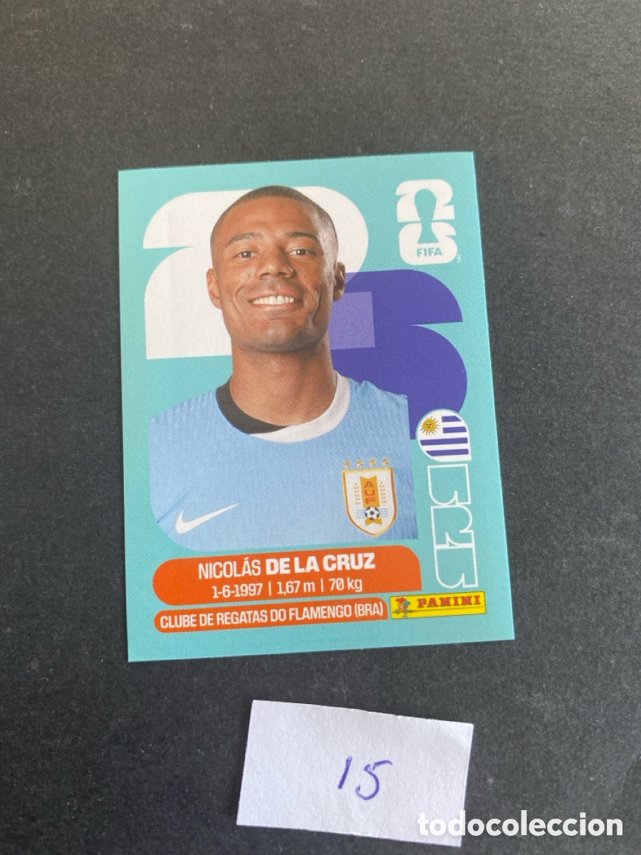 Cromos de F&uacute;tbol: Cromo Uruguay Mundial 2026 N* 15 nuevo