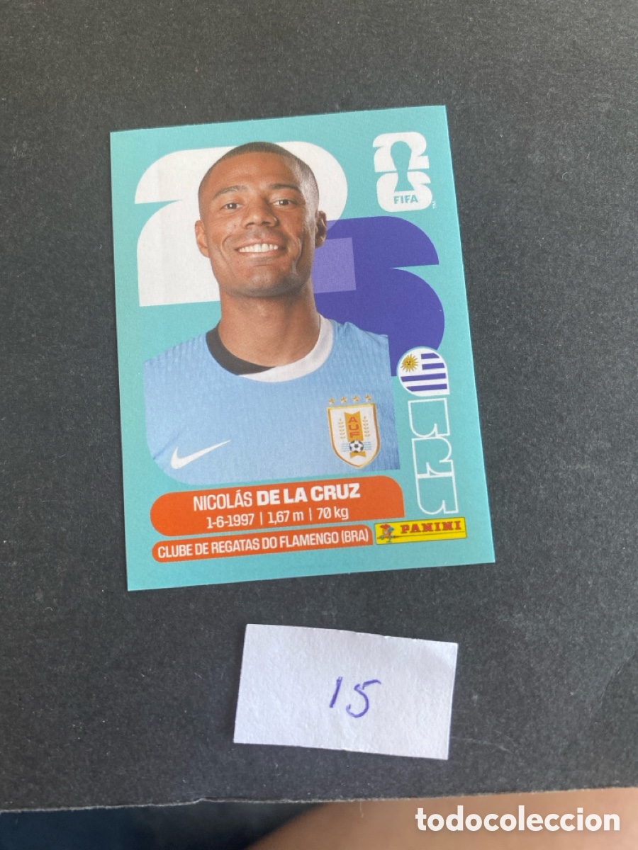 Cromos de F&uacute;tbol: Cromo Uruguay Mundial 2026 N* 15 nuevo