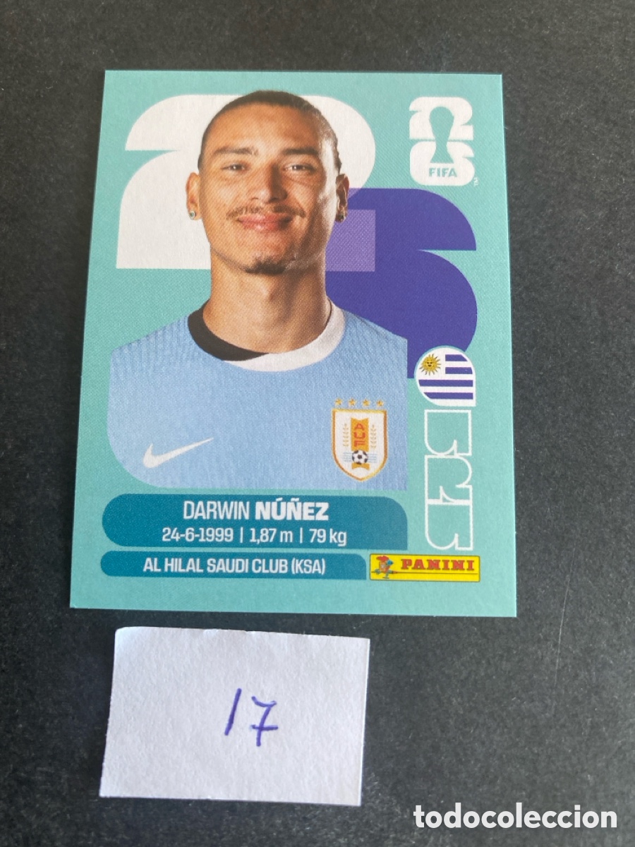 Cromos de F&uacute;tbol: Cromo Uruguay Mundial 2026 N* 17 nuevo